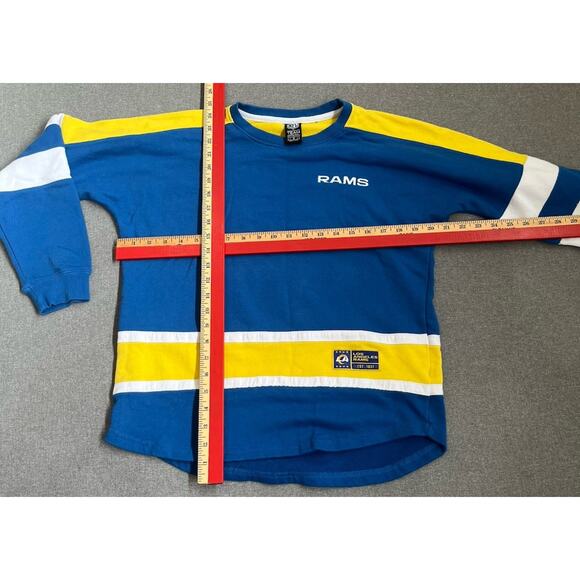 VTG Los Angeles Rams NFL Crewneck Sweater Women Size S - Picture 3 of 6